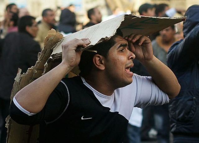 Head Protection of Egyptian Protesters