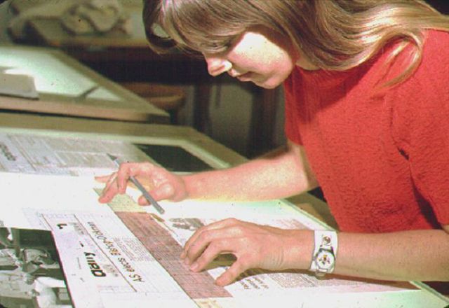 How Newspapers Were Made in the 70