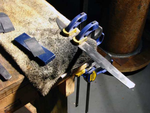 Making a Blade from Homemade Steel
