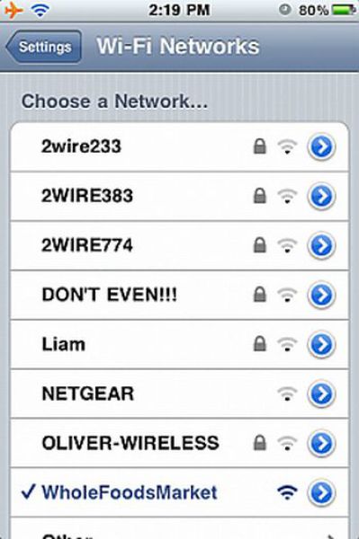 Funny Wi-Fi Network Names