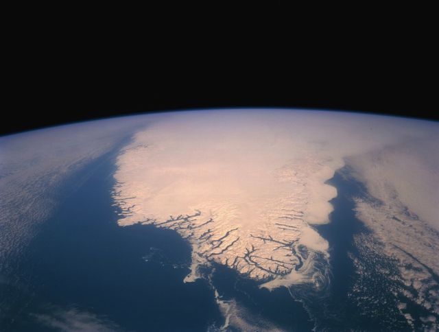 Gorgeous Blue Sky Under Foot During Spacewalk