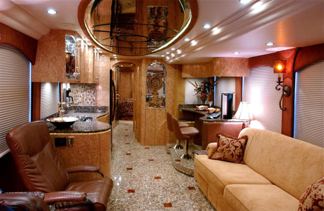 Tricked Out Coach Bus Feels Like Home