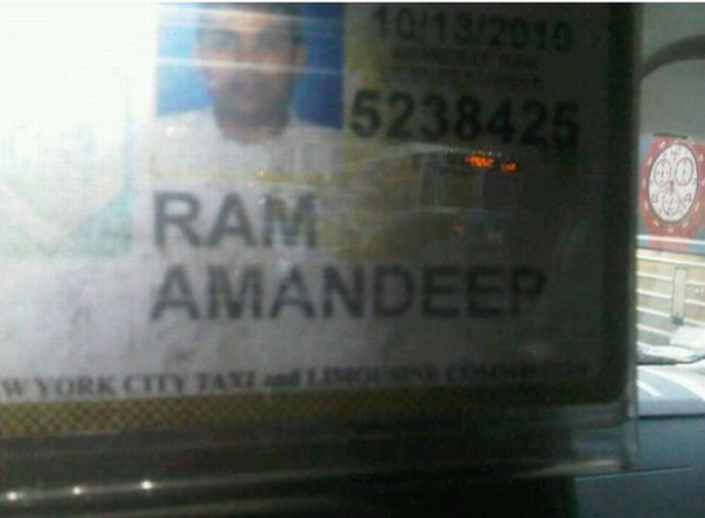Taxi Drivers with Unfortunate Names