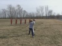 Cool Series of Trick Shots by 12-Year-Old Quarterback