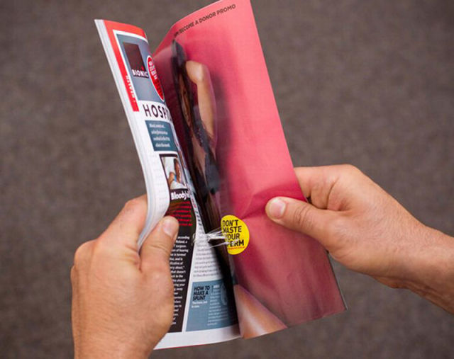 Unfolded Magazine Advertisements