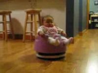 Just a Baby Riding a Roomba