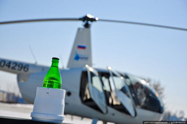 How to Open a Bottle with a Helicopter