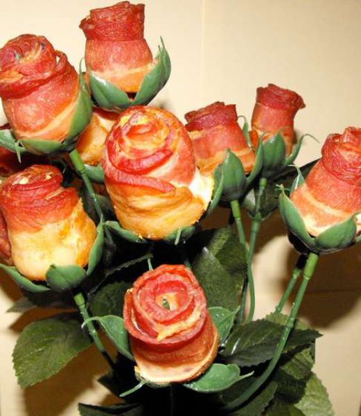 Making of Bacon Roses