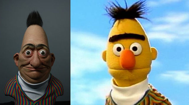 Disturbing Silicone Bert from Bert and Ernie