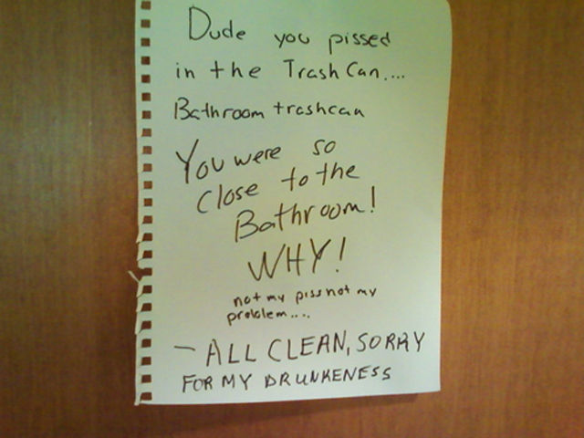 Hilarious and Angry Roommate Messages