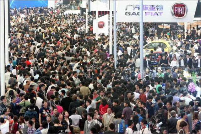 How Many People Went to a Motor Show in Shanghai?