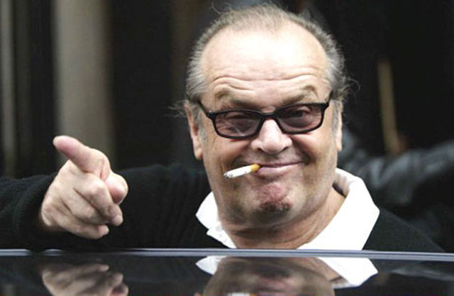 Jack Nicholson Being Himself