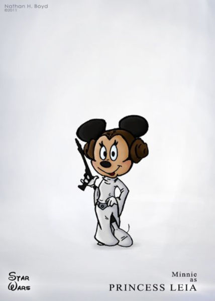 Star Wars and Characters from Disney Meet