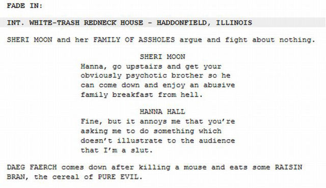 Funny Edited Movie Scripts