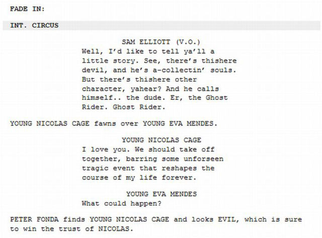 Funny Edited Movie Scripts