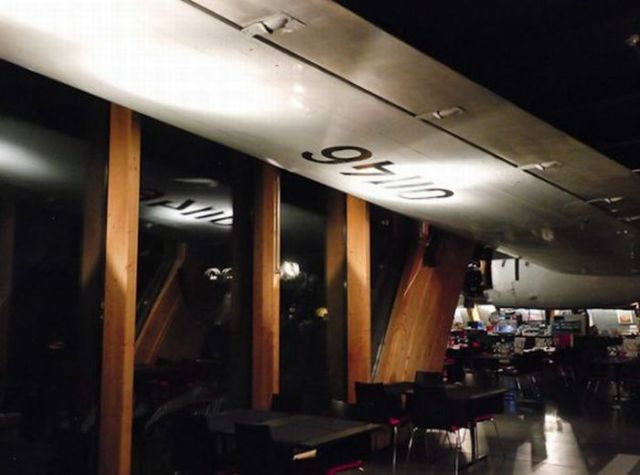 Restaurant on an Airplane Board