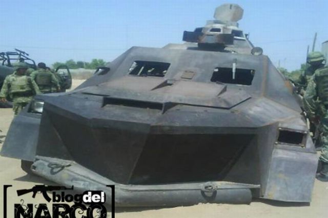 Tanks Drug Cartels Drive in Mexico