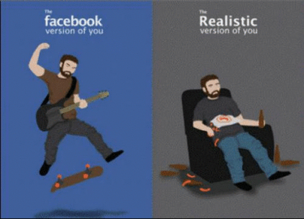 Real You vs. Facebook Version of You