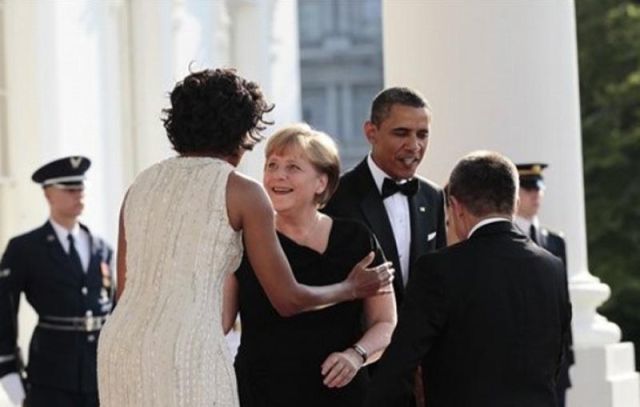 Anger Merkel Has a Thing for Michelle Obama