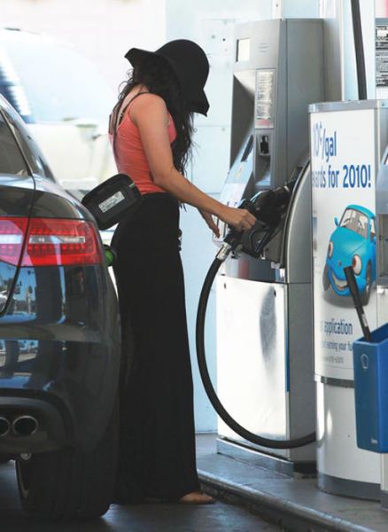 Celebrities at Gas Stations