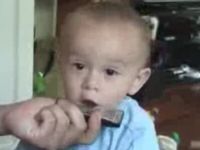 Baby Sucks at Playing Harmonica