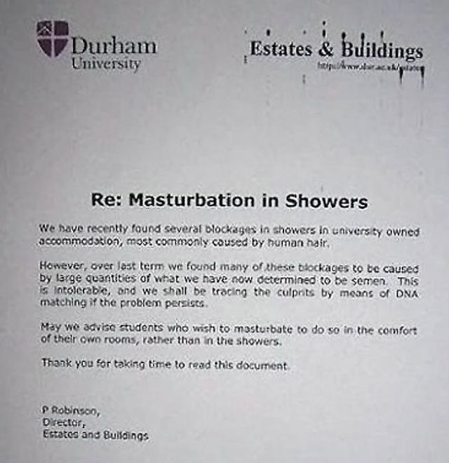 Please Masturbate in Your Own Rooms