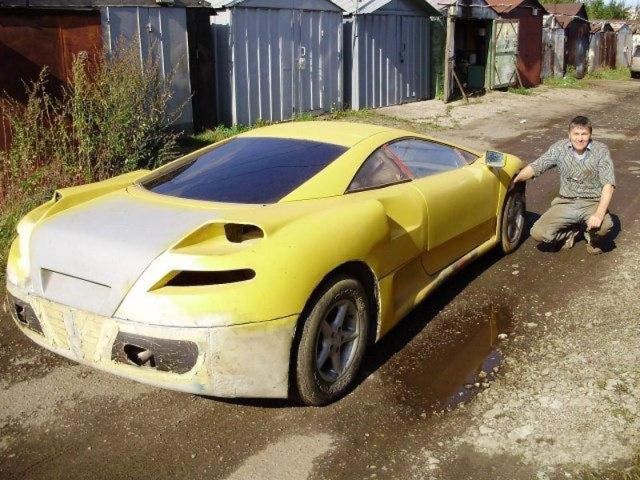 Brilliant Russian Man Builds His Own Sleek Car