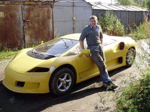 Brilliant Russian Man Builds His Own Sleek Car