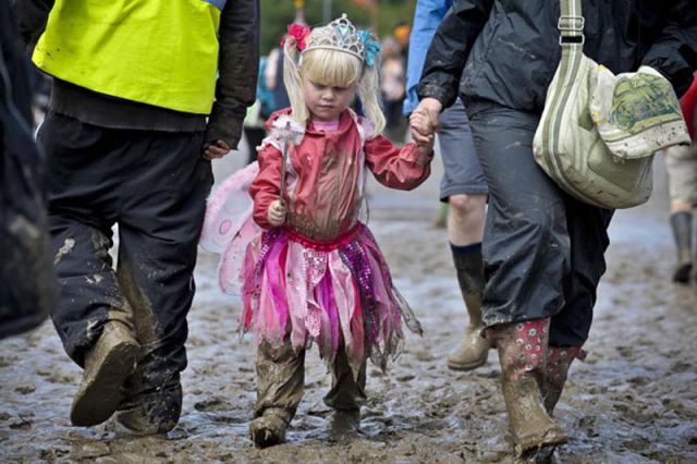 Mud Drenched Glastonbury 2011 Music Festival