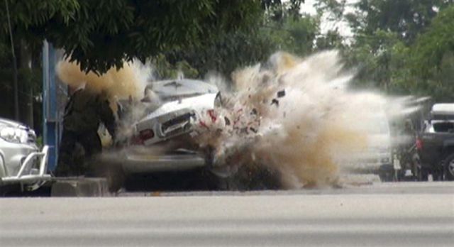 Incredible Thailand Car Explosion