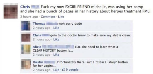 Embarrassing Facebook Breakups for The Entire World to See