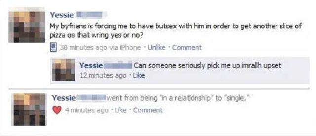 Embarrassing Facebook Breakups for The Entire World to See