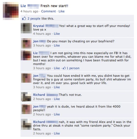 Embarrassing Facebook Breakups for The Entire World to See