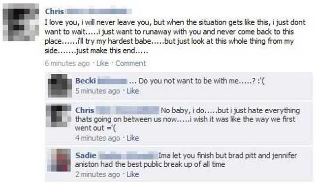 Embarrassing Facebook Breakups for The Entire World to See