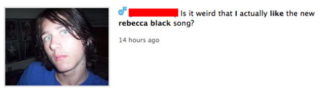 People Who Listen to Rebecca Black People Who Listen to Rebecca Black