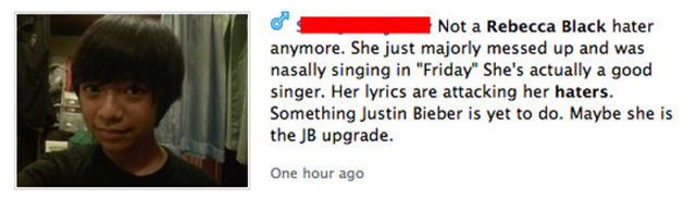 People Who Listen to Rebecca Black People Who Listen to Rebecca Black