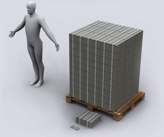 Staggering Representation of US Debt With $100 Bills