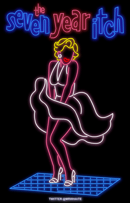 Neon Signs of Famous Movies. Part 2