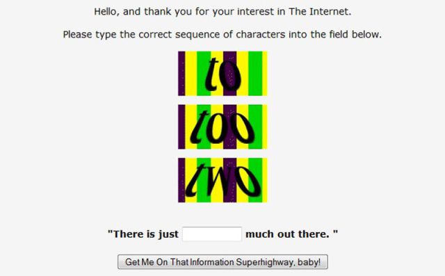 Captchas for Idiots