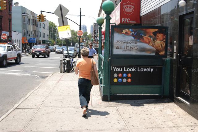 “Feel Good” Signs in NYC Subways