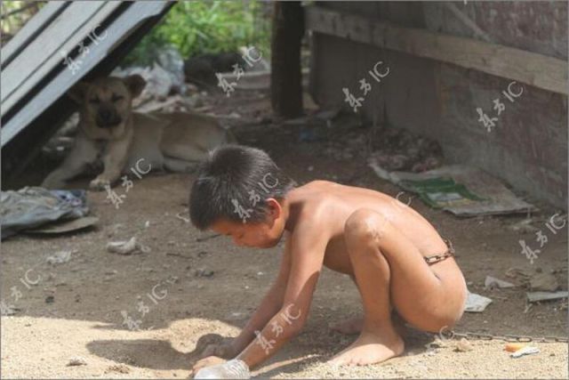 A Chained Chinese Child