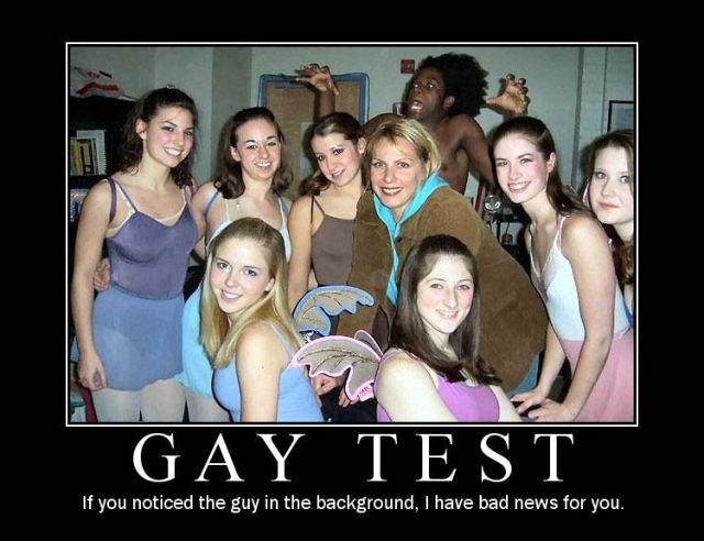 the gay test captions