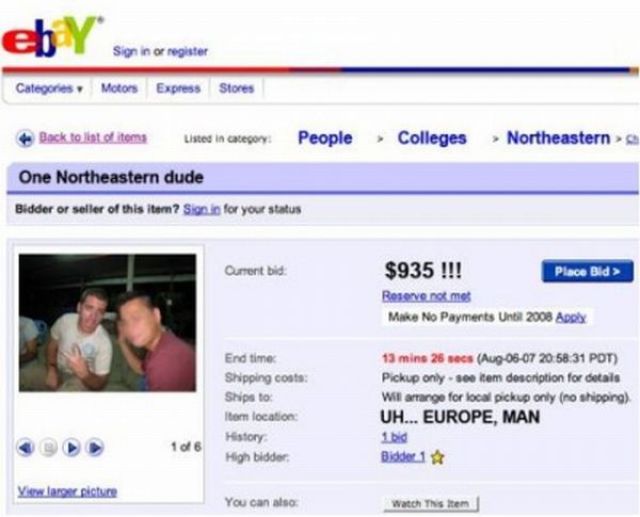 Funny Items for Sale on eBay