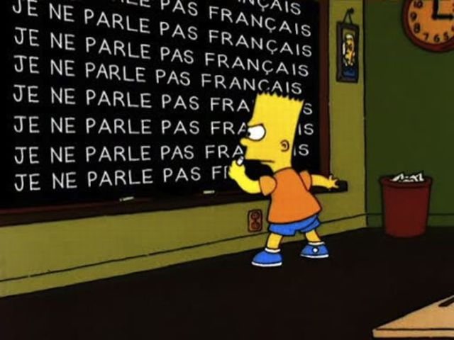 Bart Simpson at the Blackboard