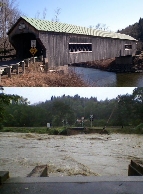 Destructive Hurricane Irene Before & After Photos