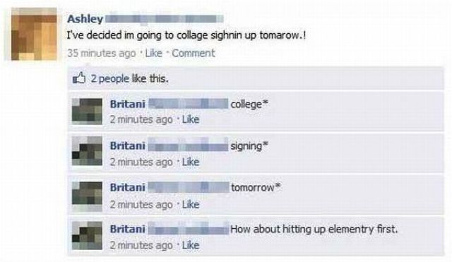 Hilarious Facebook Spelling Fails