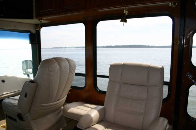 An Amazingly Luxurious Coach That Converts into a Yacht