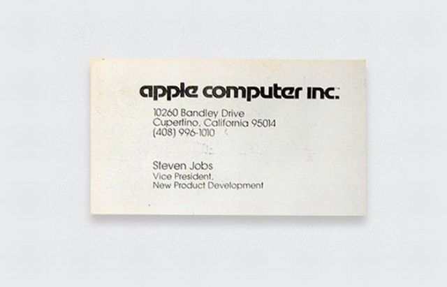 Business Cards of the Most Famous People