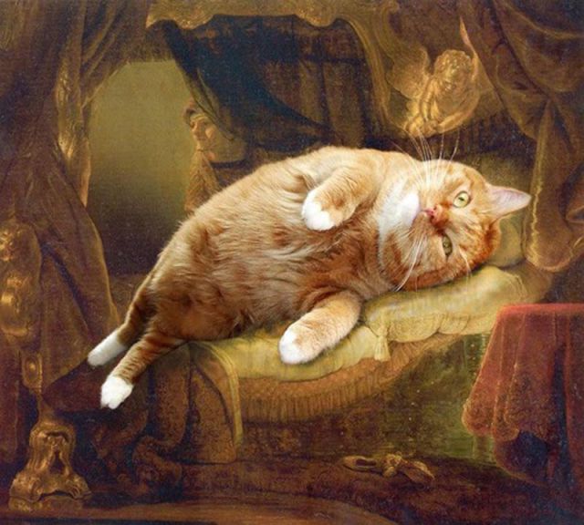 Cats in Classic Paintings (22 pics)