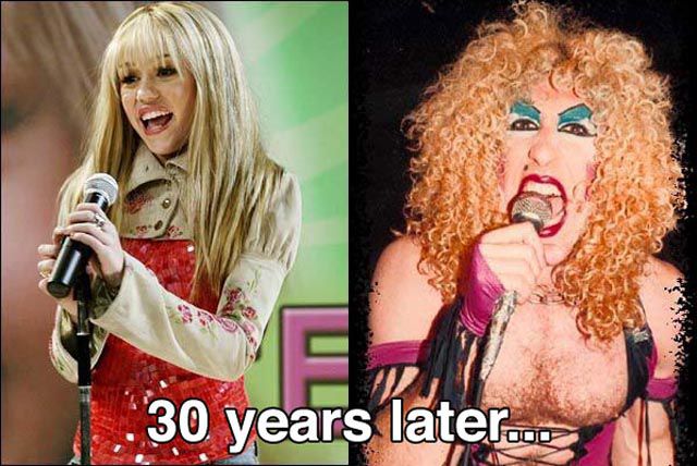Hilarious Celebrity Aging Contrasts